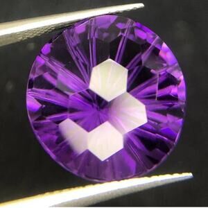 Huge Eye Clean Laser Cut Amethyst!